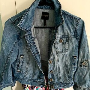 Crop jean jacket